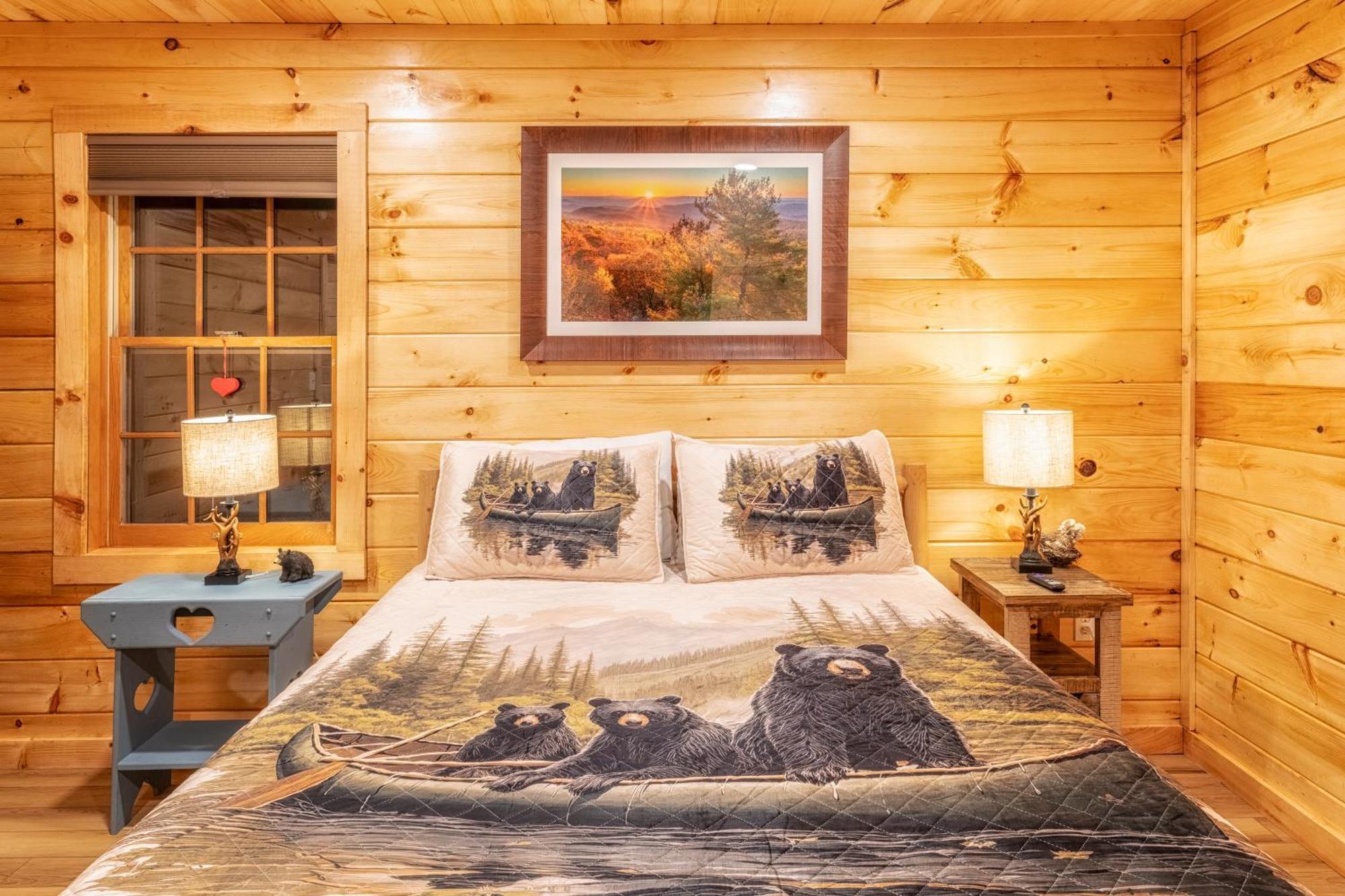 Real Log Cabin With Amazing Views, Hot Tub, Sauna, Games Gatlinburg Zewnętrze zdjęcie